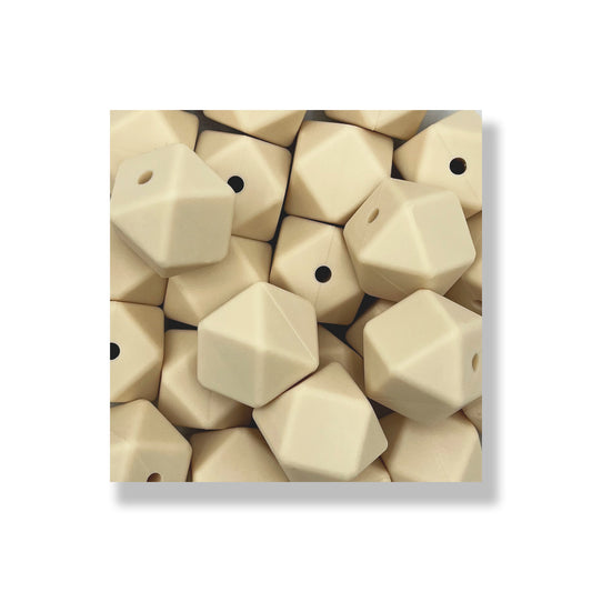 HEX024 - Oatmeal 17mm Hexagon