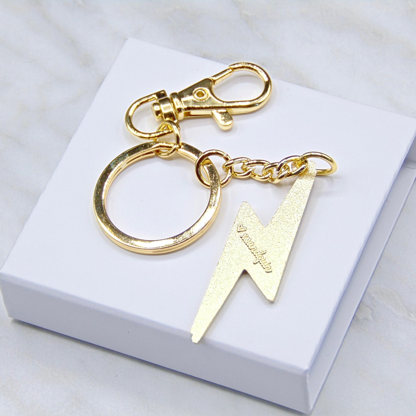 We Can Be Heroes - Electric Blue Enamel Keychain