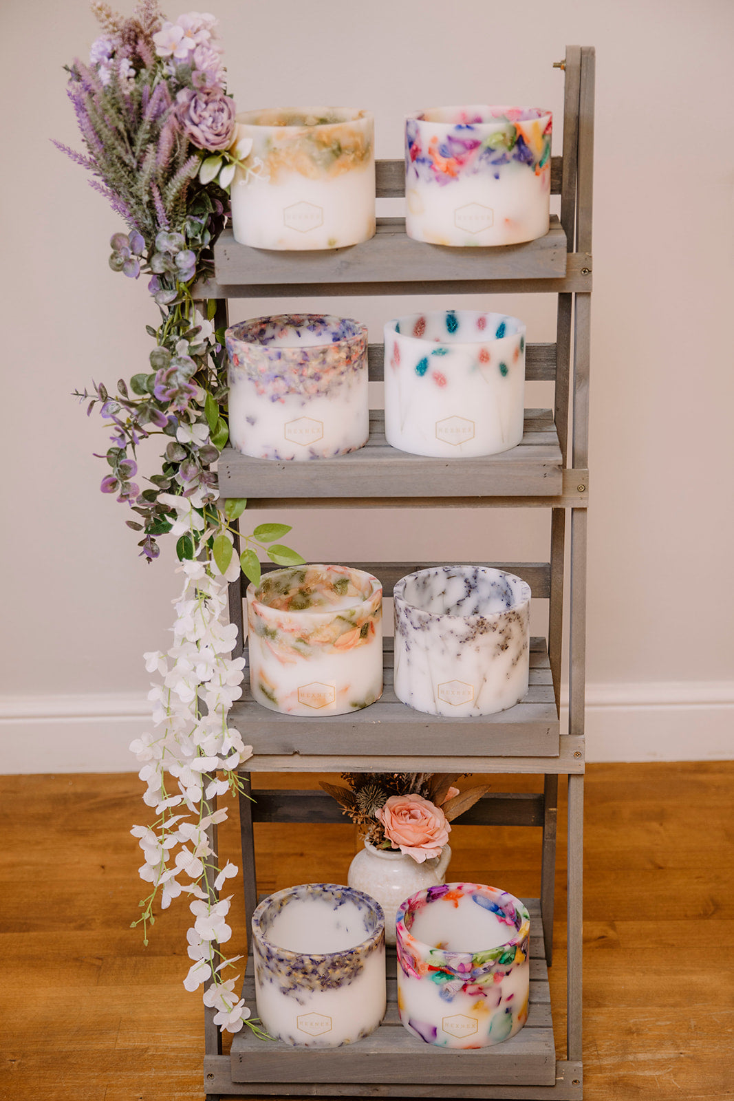 Kaleidoscope Confetti Candle Luminary Jar
