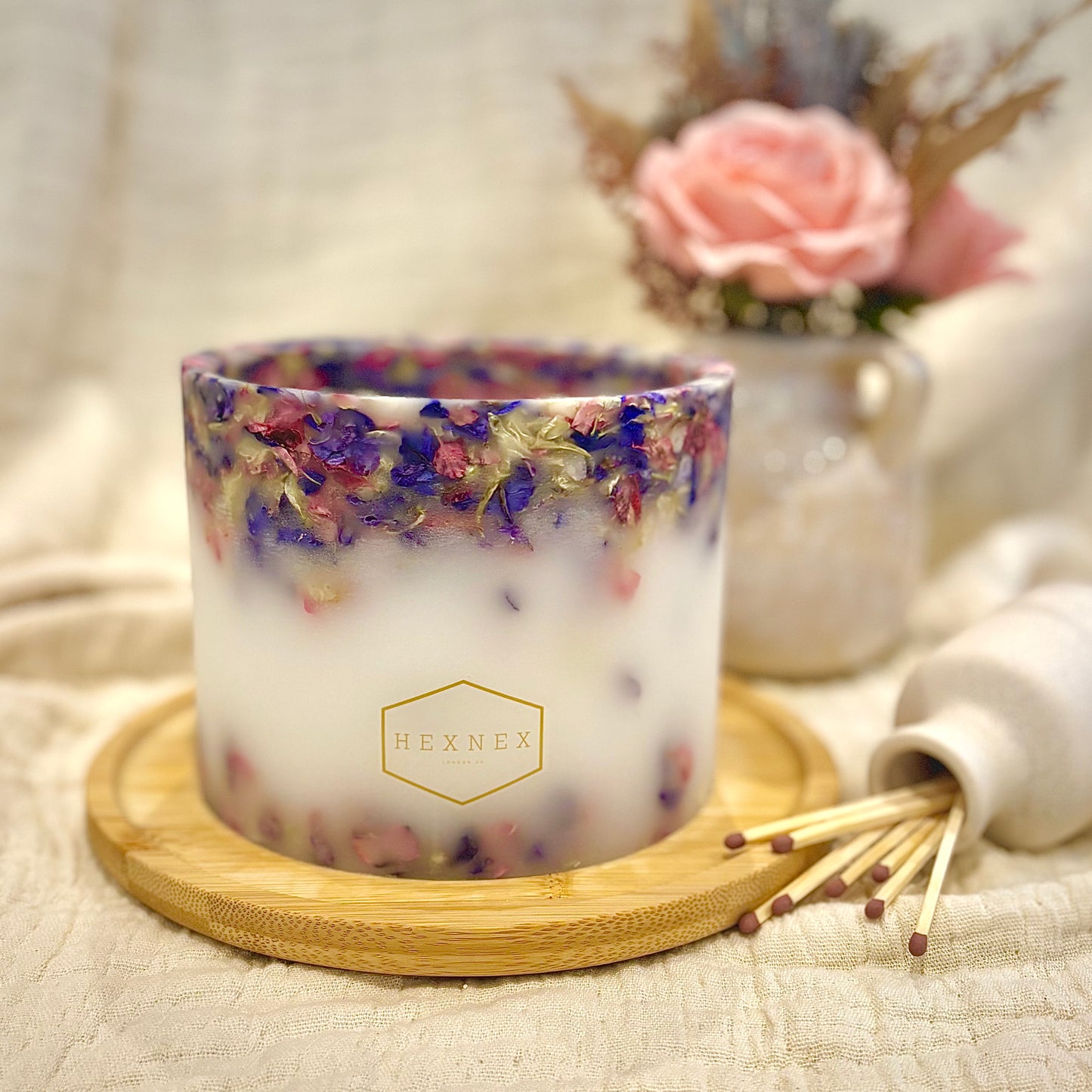 Kaleidoscope Confetti Candle Luminary Jar