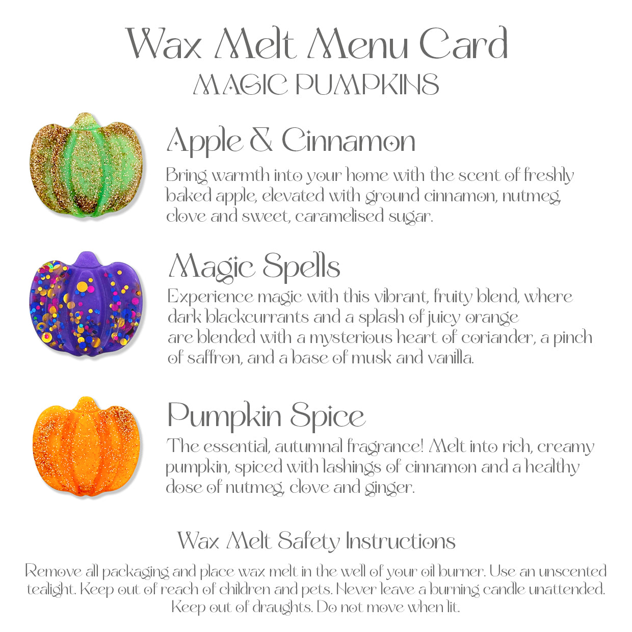 Magic Pumpkins Wax Melt Selection Box