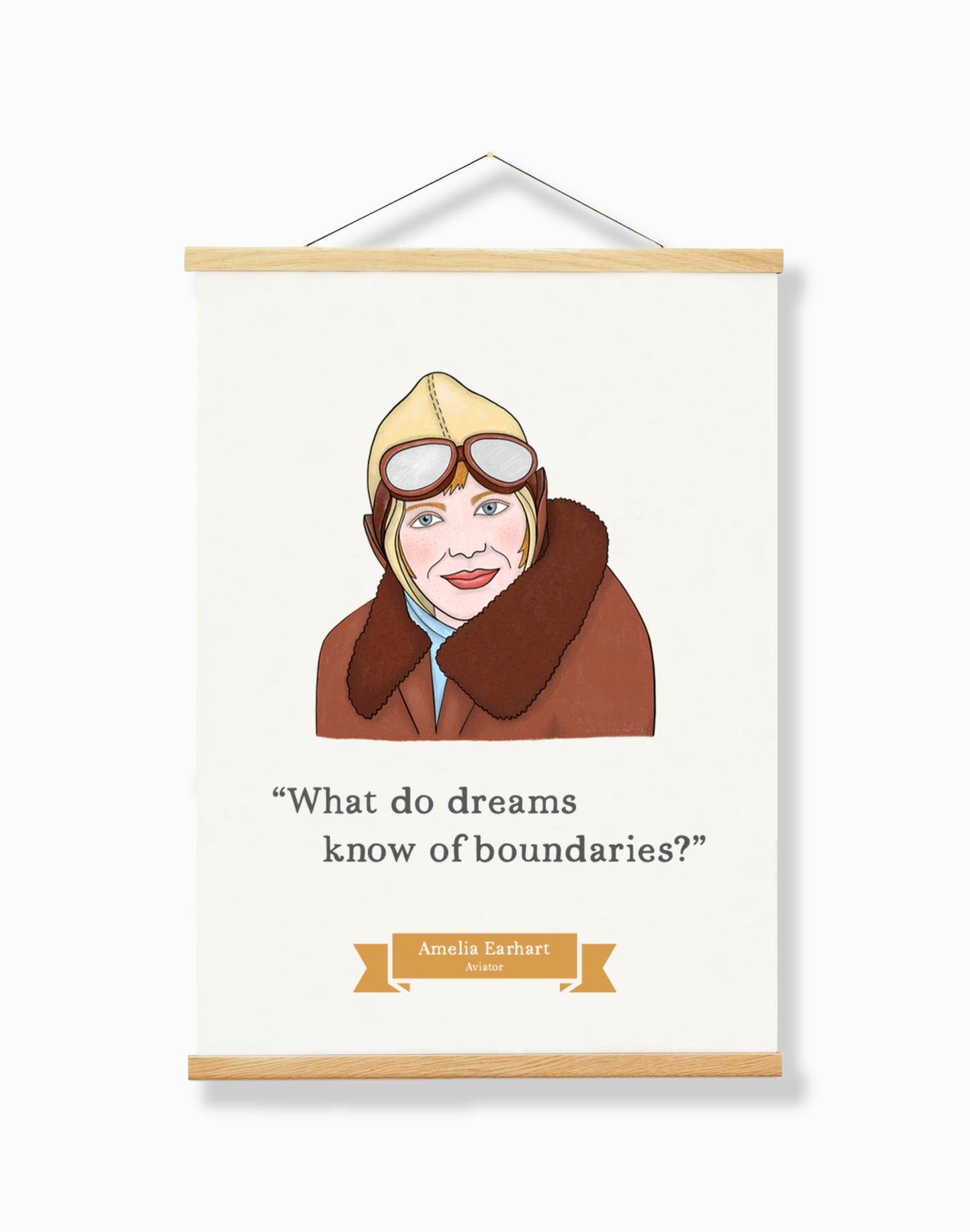 Amelia Earhart A4 Print
