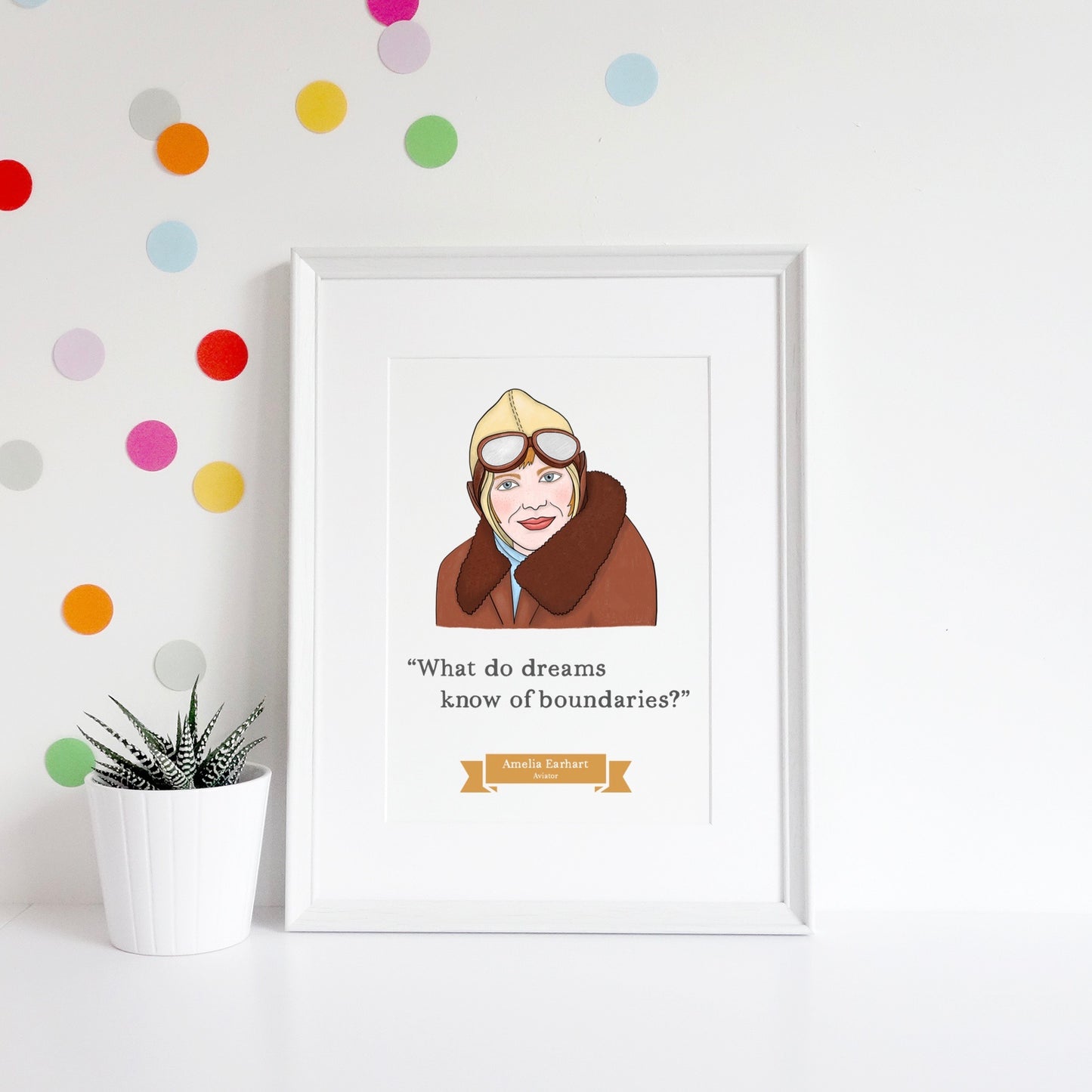 Amelia Earhart A4 Print