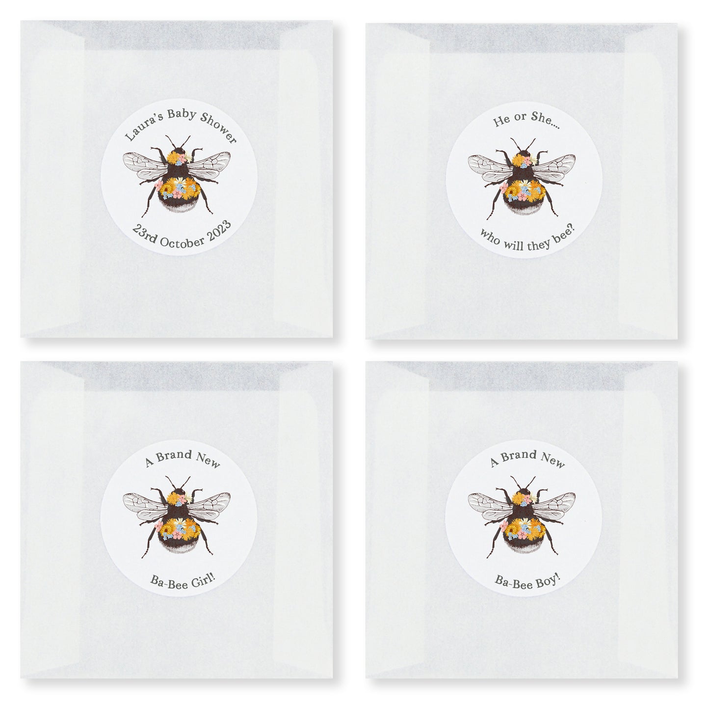 25x Baby Shower Wax Melts - Choose Your Colour