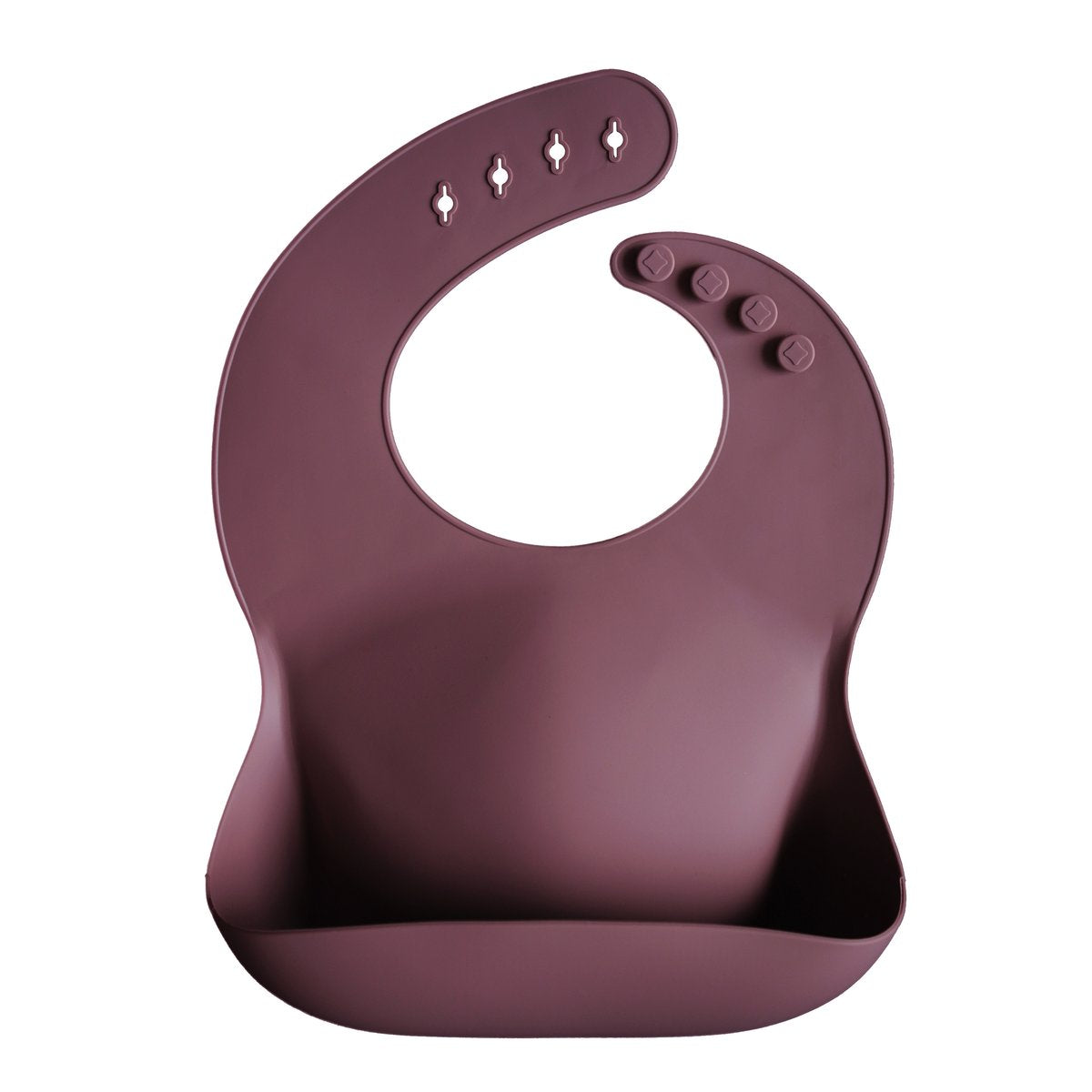 Dusty Rose Silicone Bib