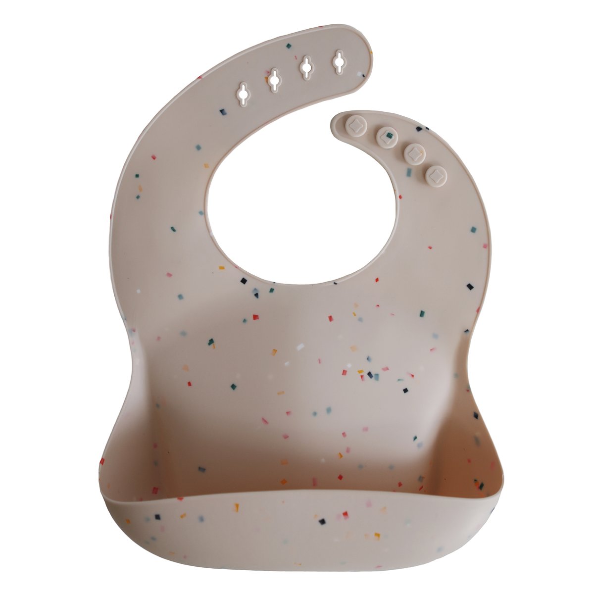 Vanilla Confetti Silicone Bib