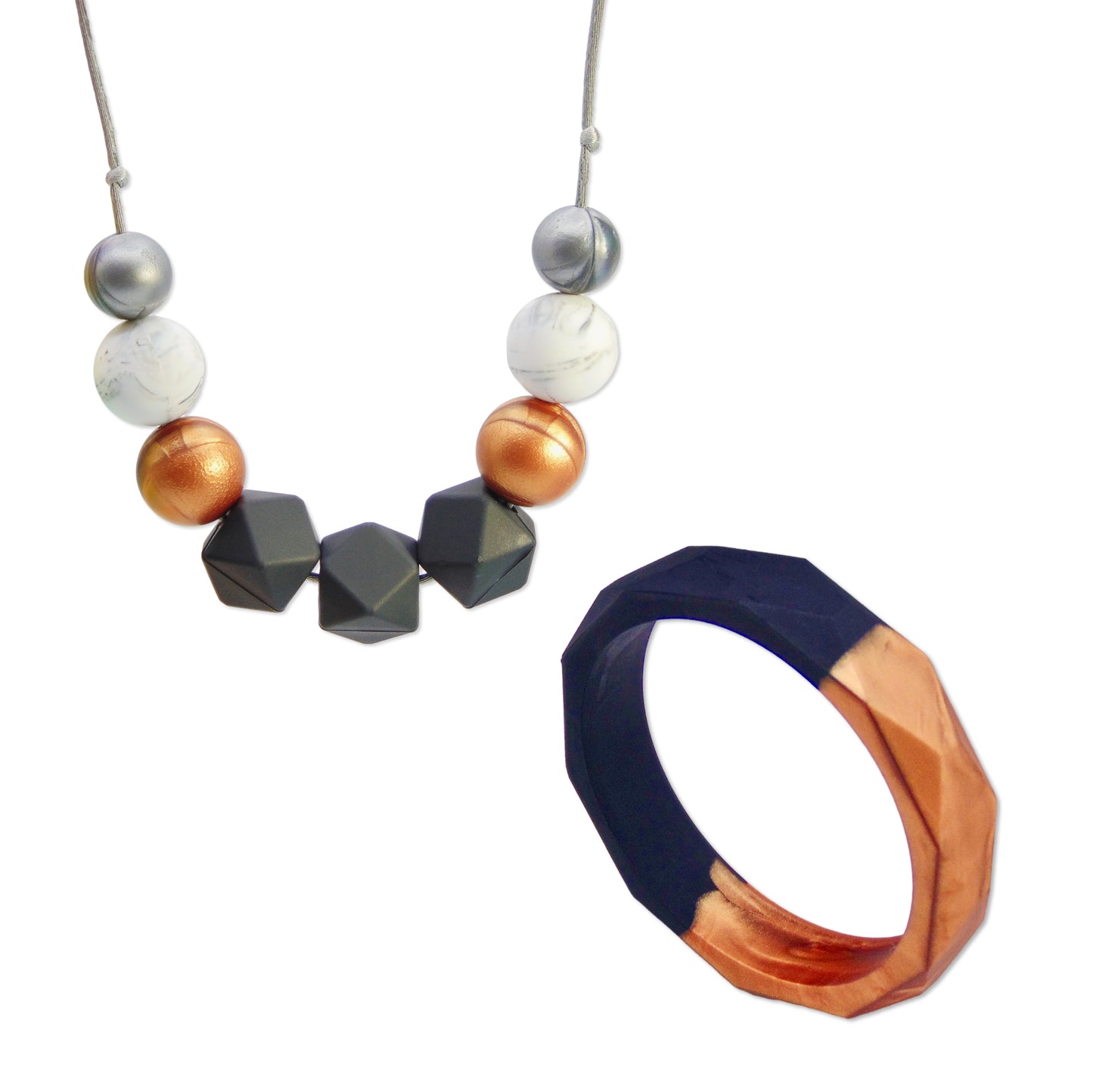 Bronze Place - Necklace and Bangle Gift Set