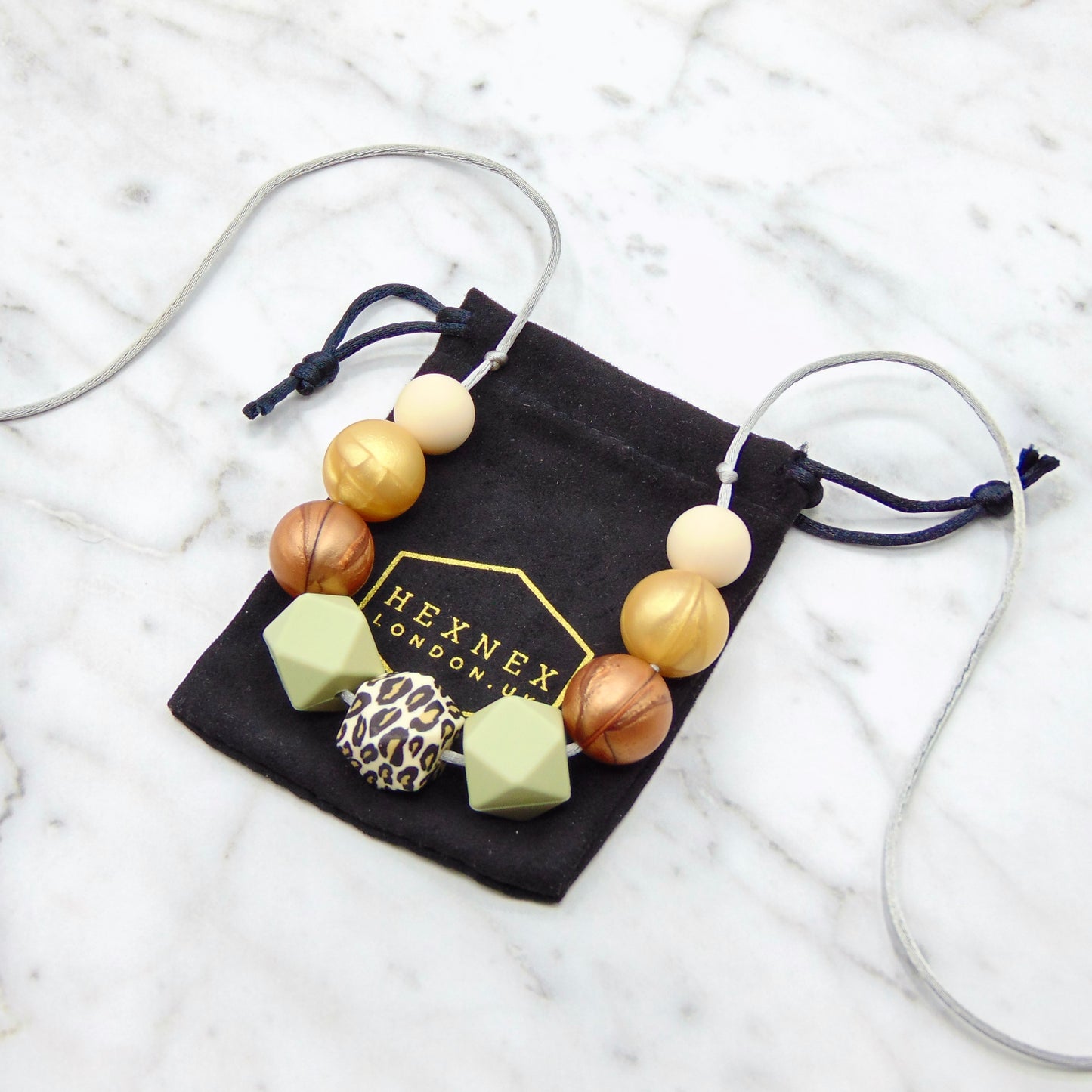 On Safari - 9 Bead Necklace