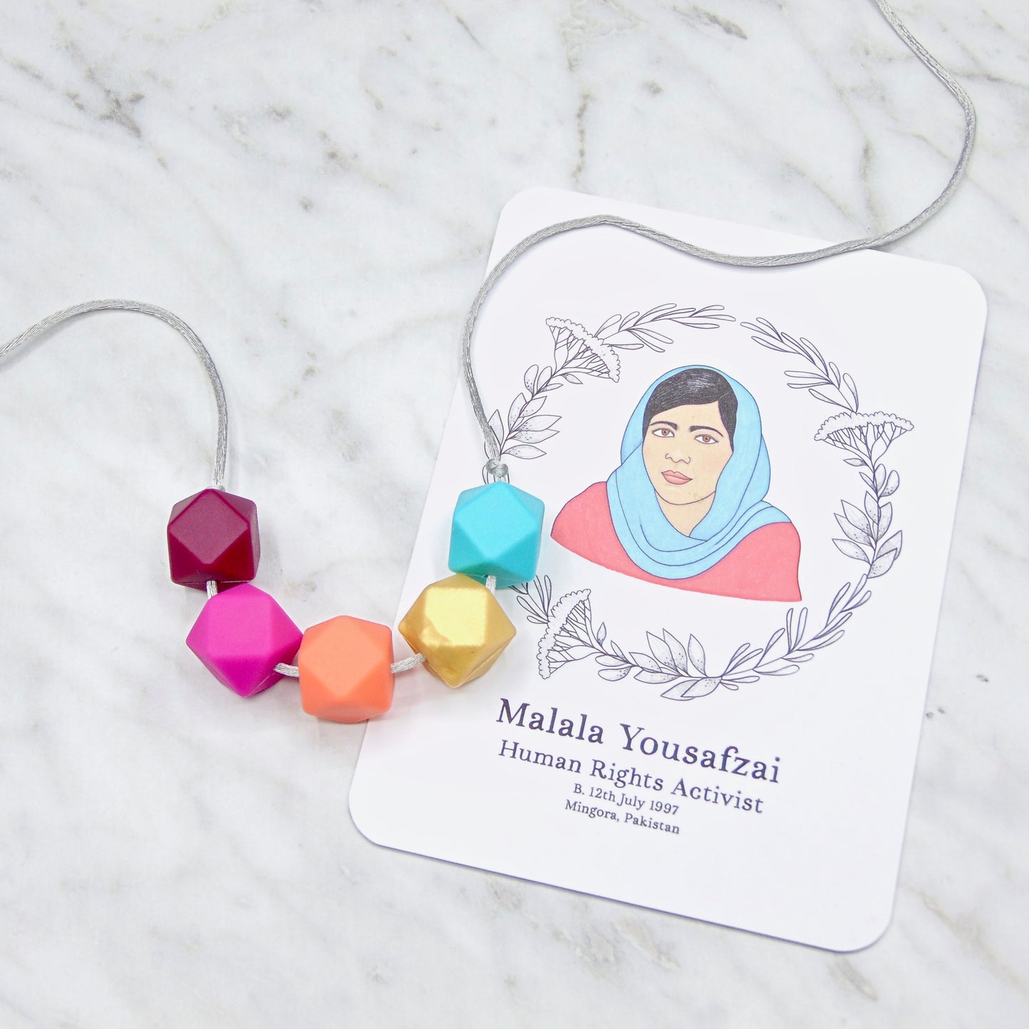 Malala - 5 Bead Necklace
