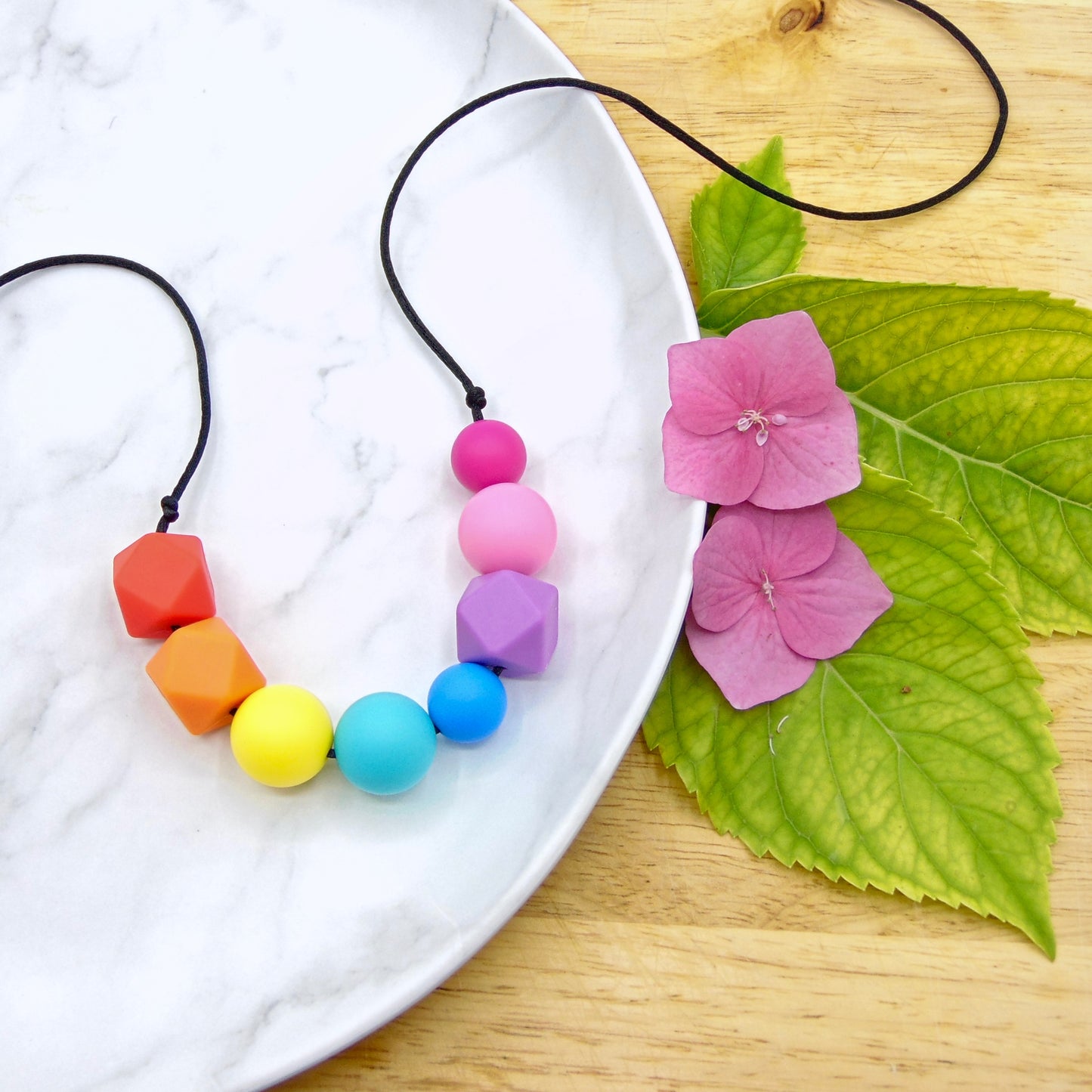 Over the Rainbow - 8 Bead Asymmetrical Necklace