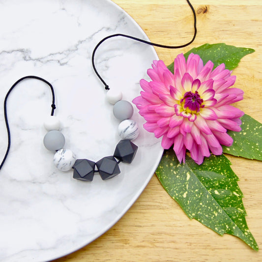 Statement Monochrome - Necklace and Bangle Gift Set