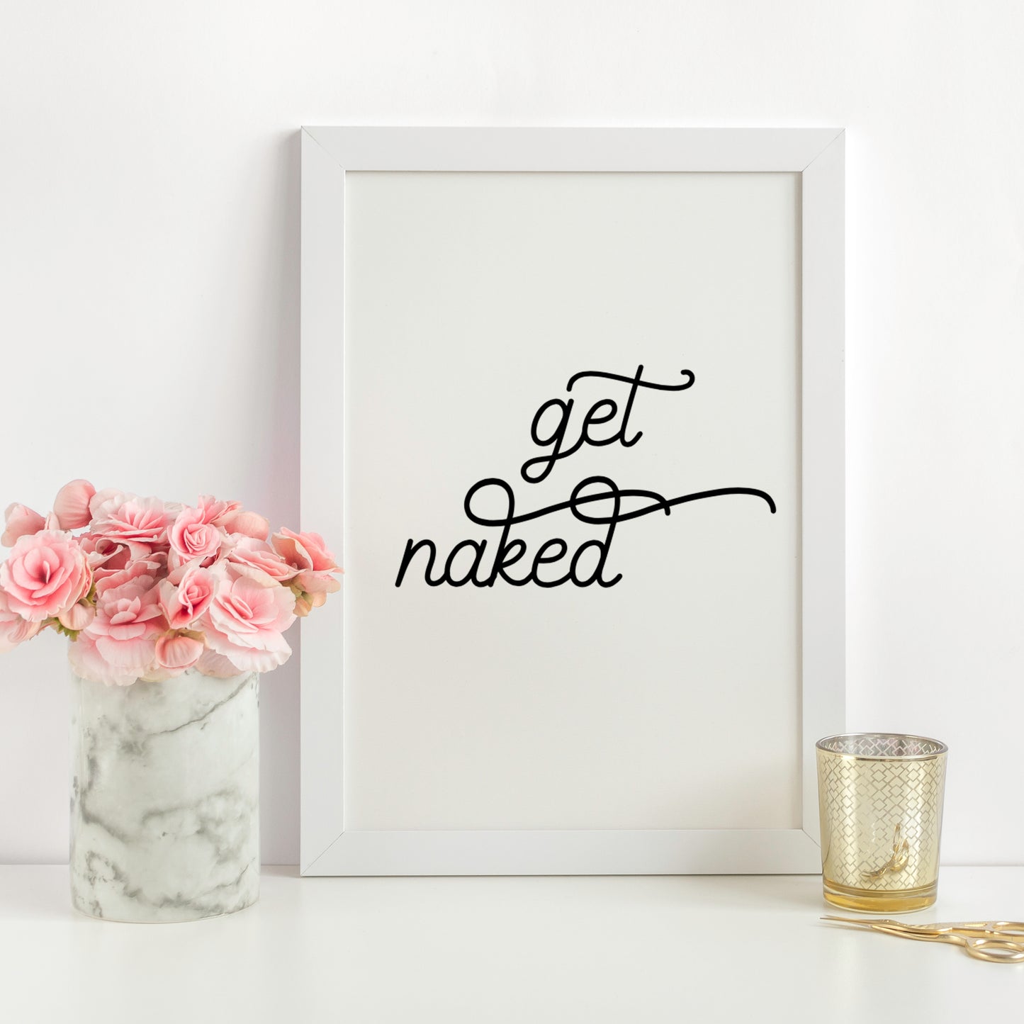 Get Naked A4 Print