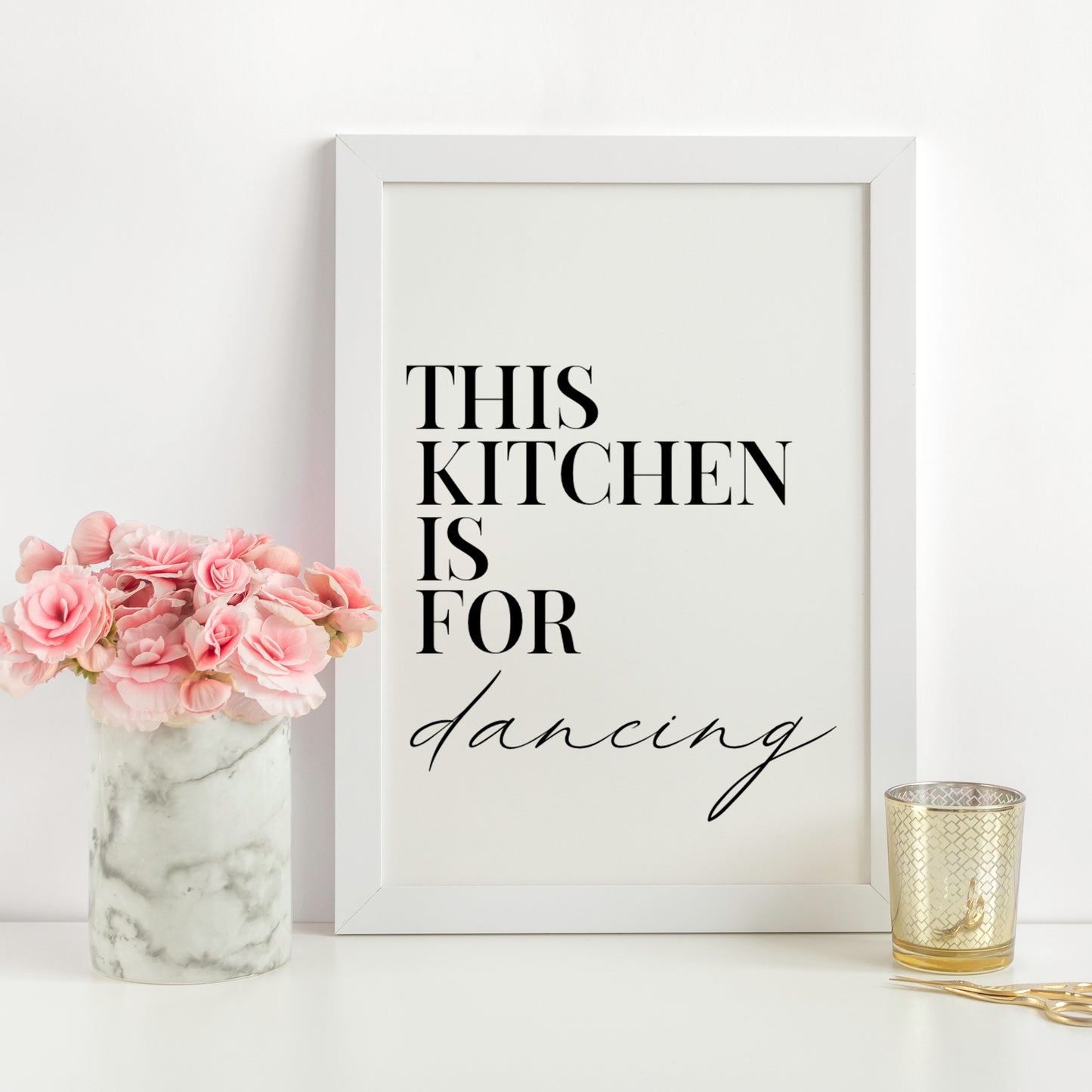 This Kitchen Is For Dancing A4 Print