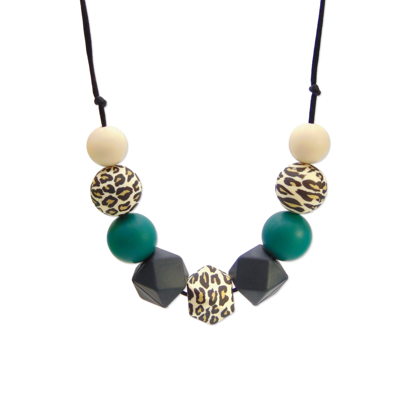 Leopard Envy - 9 Bead Necklace