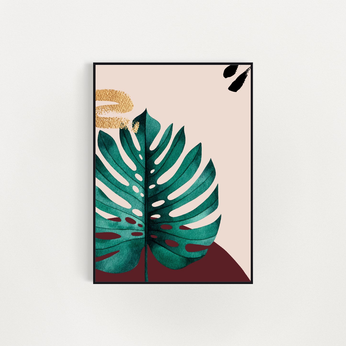 Monstera Leaf A4 Art Print