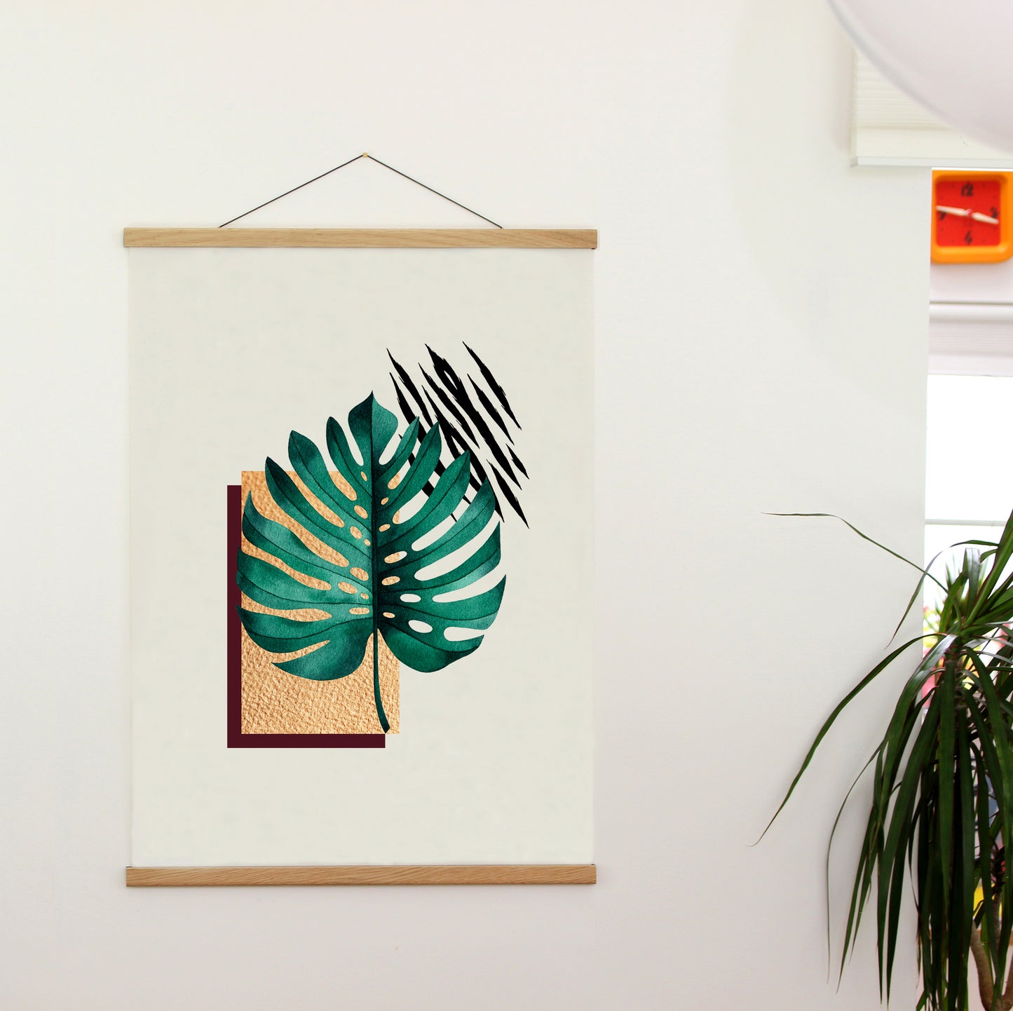 Trio of Abstract Leaf A4 Art Prints