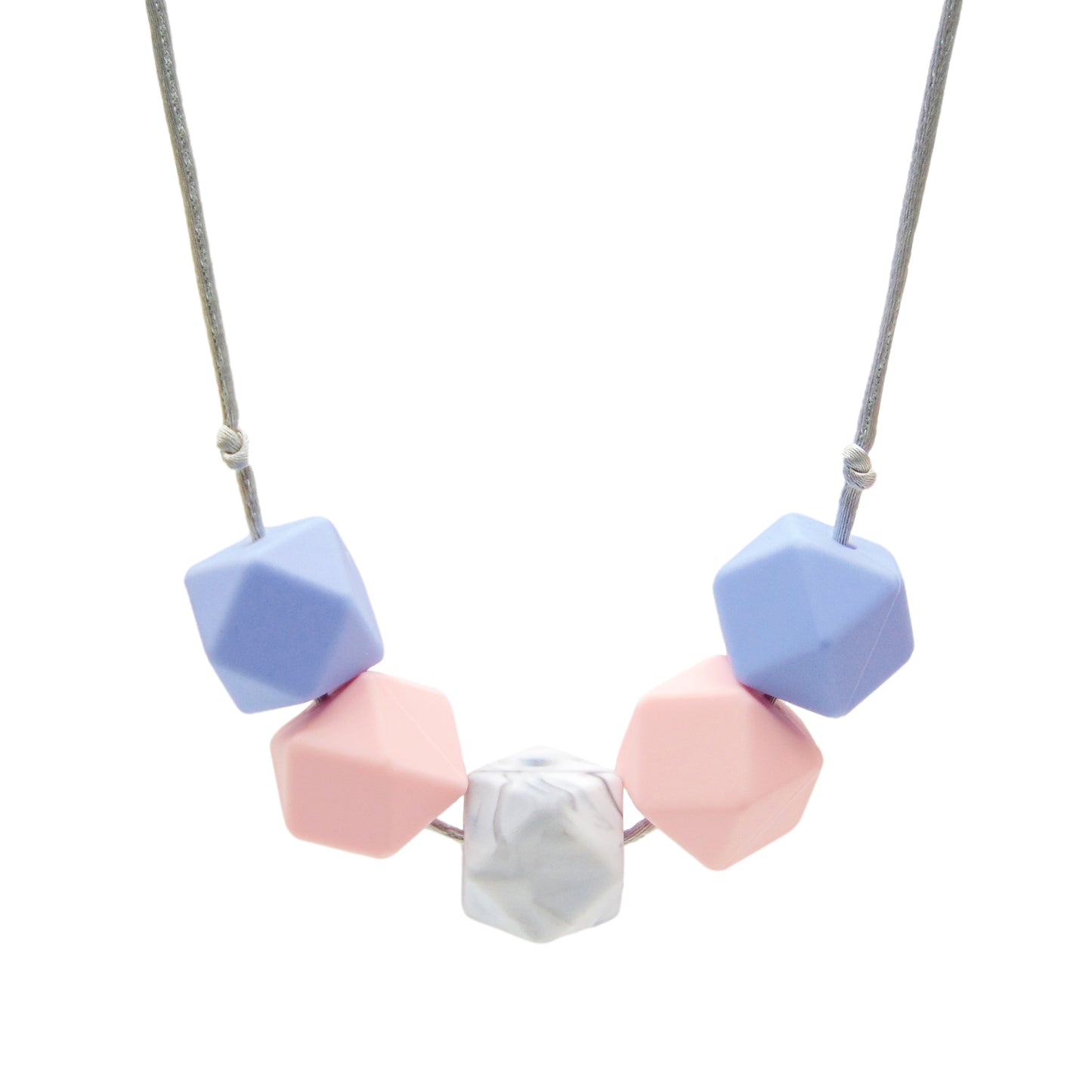 Pastel Purple - 5 Bead Necklace