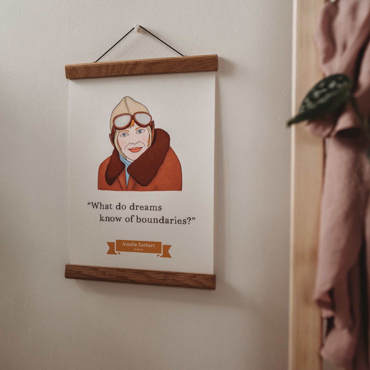Amelia Earhart A4 Print