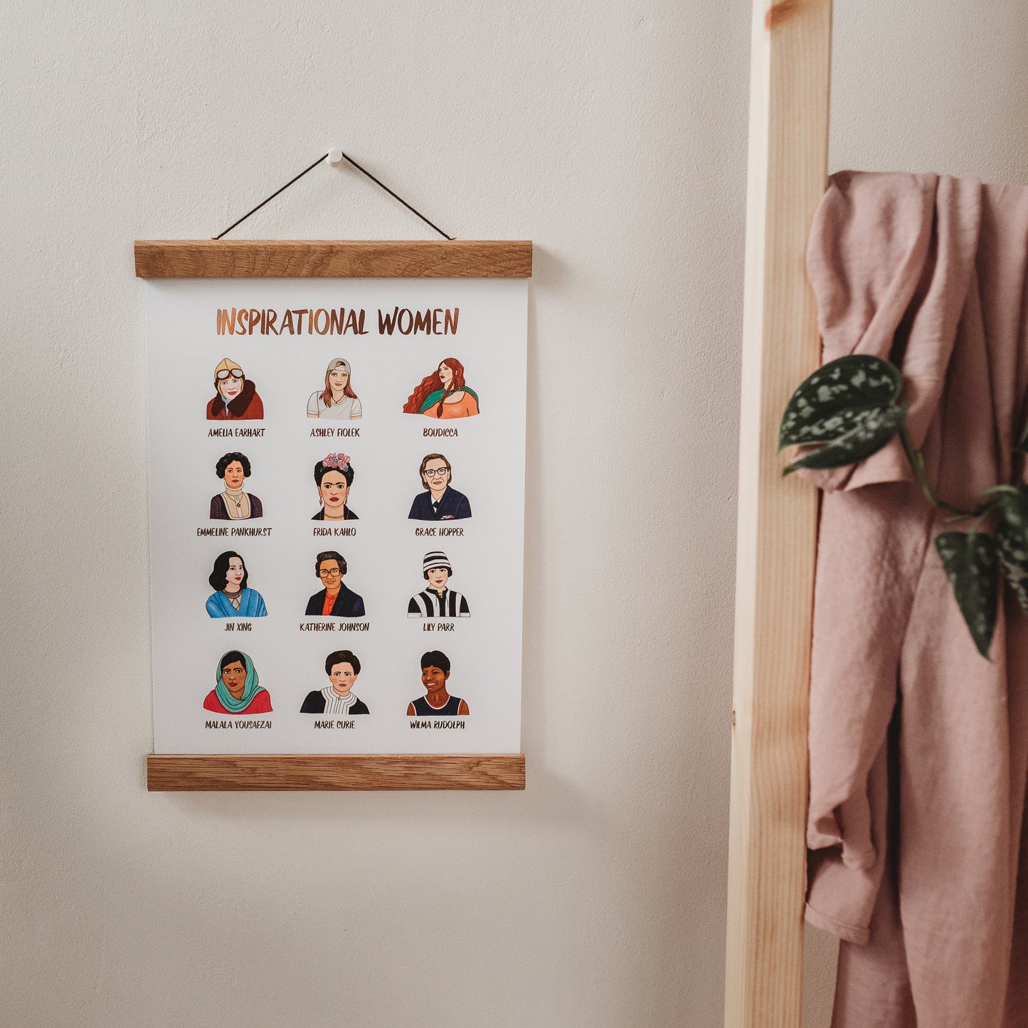 Inspiring Women A4 Foiled Print