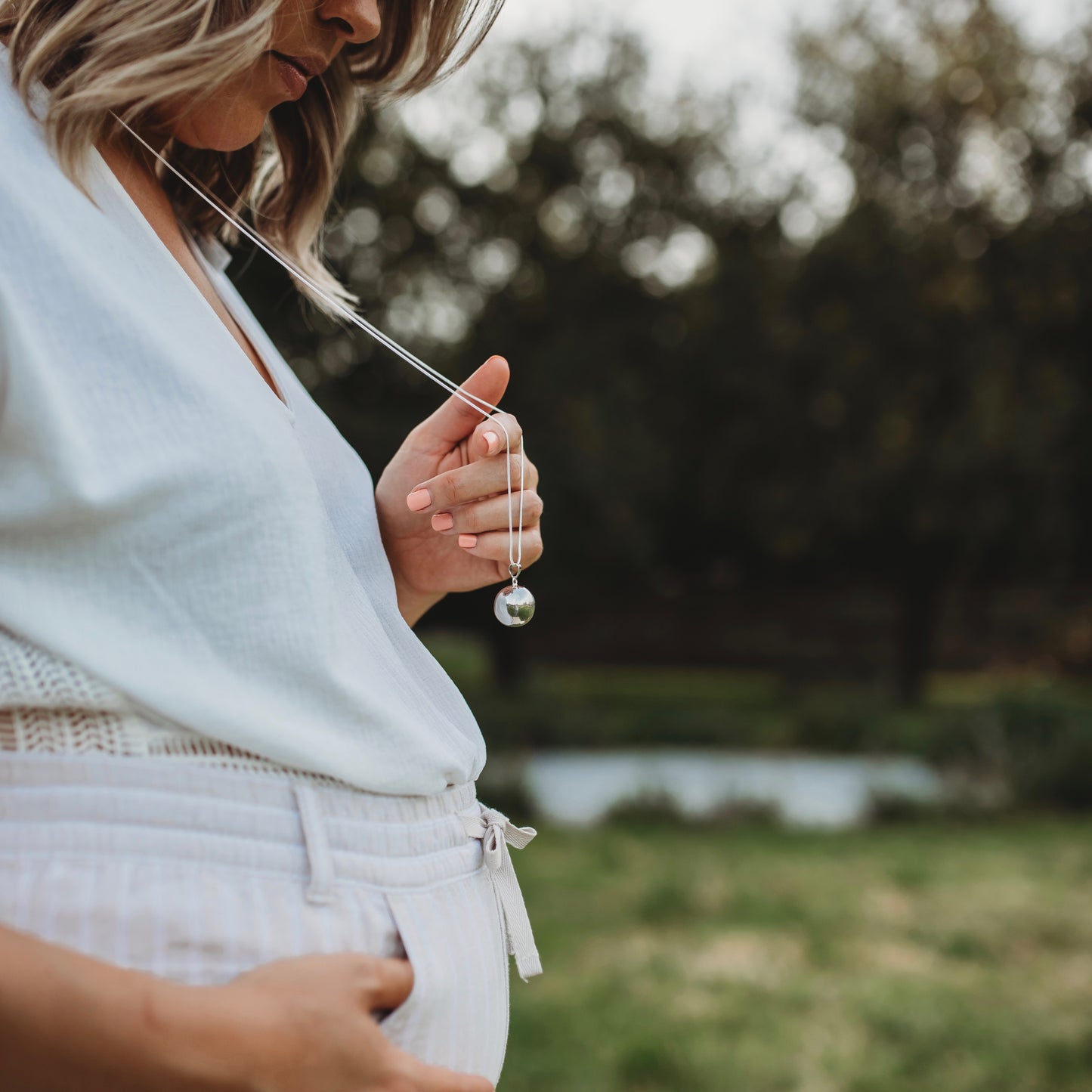 Chiming Bola Pregnancy Pendant