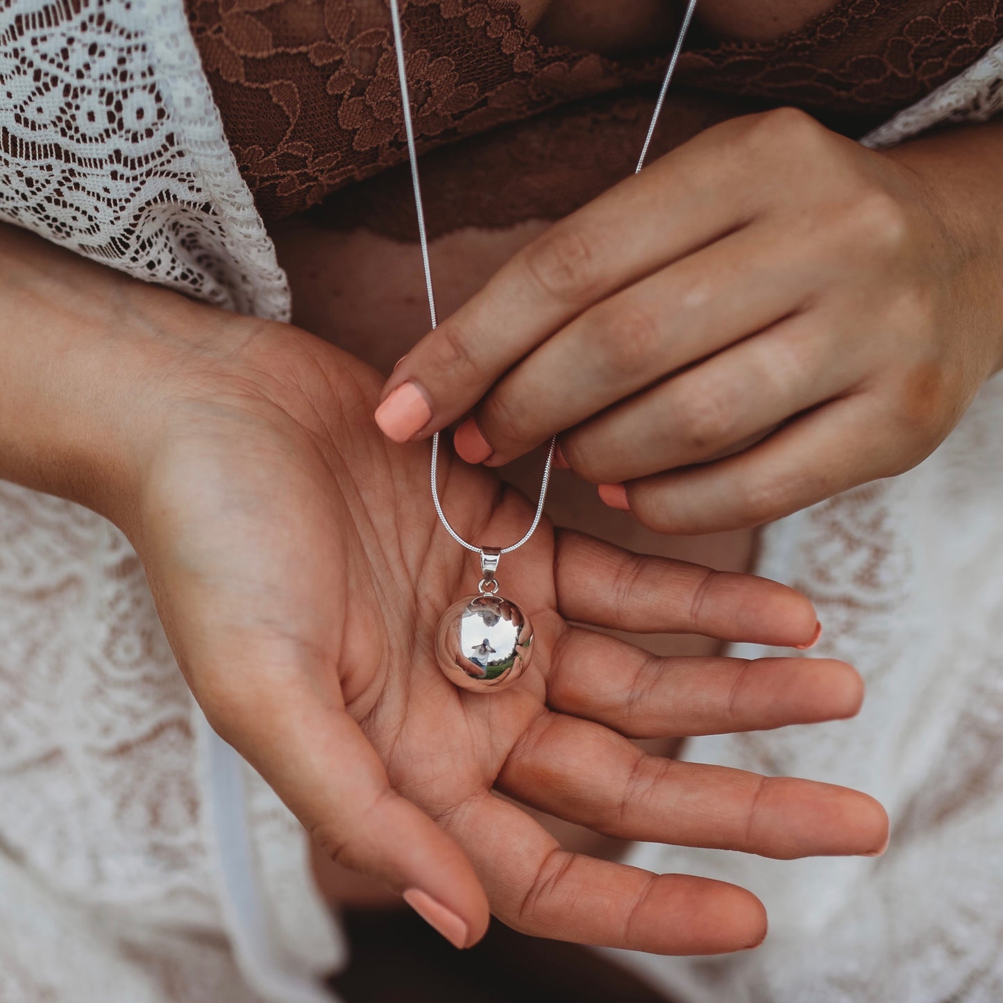Chiming Bola Pregnancy Pendant