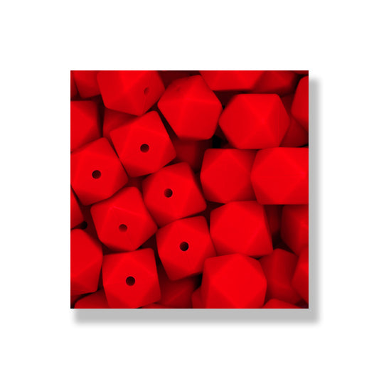 HEX001 - Ruby Red 17mm Hexagon