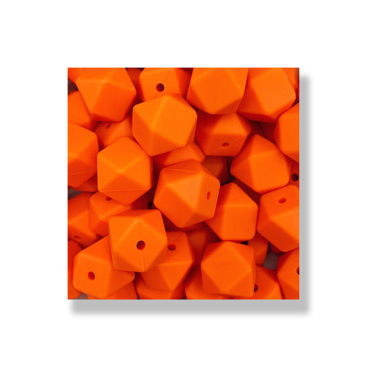 HEX003 - Bright Orange 17mm Hexagon
