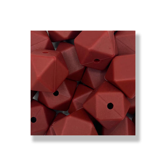 HEX002 - Maroon 17mm Hexagon EXCLUSIVE