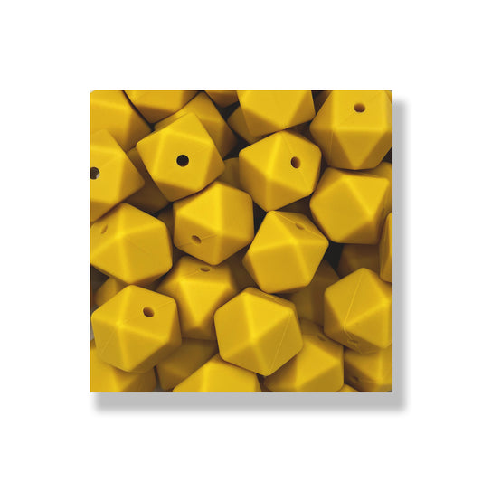 HEX006 - Mustard 17mm Hexagon