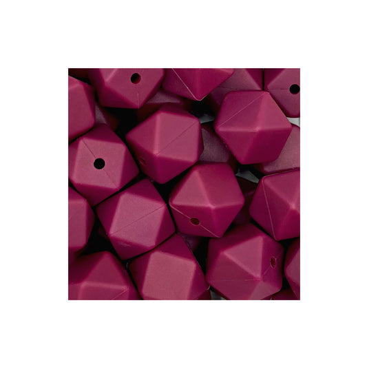 HEX025 - Deep Plum 17mm Hexagon EXCLUSIVE