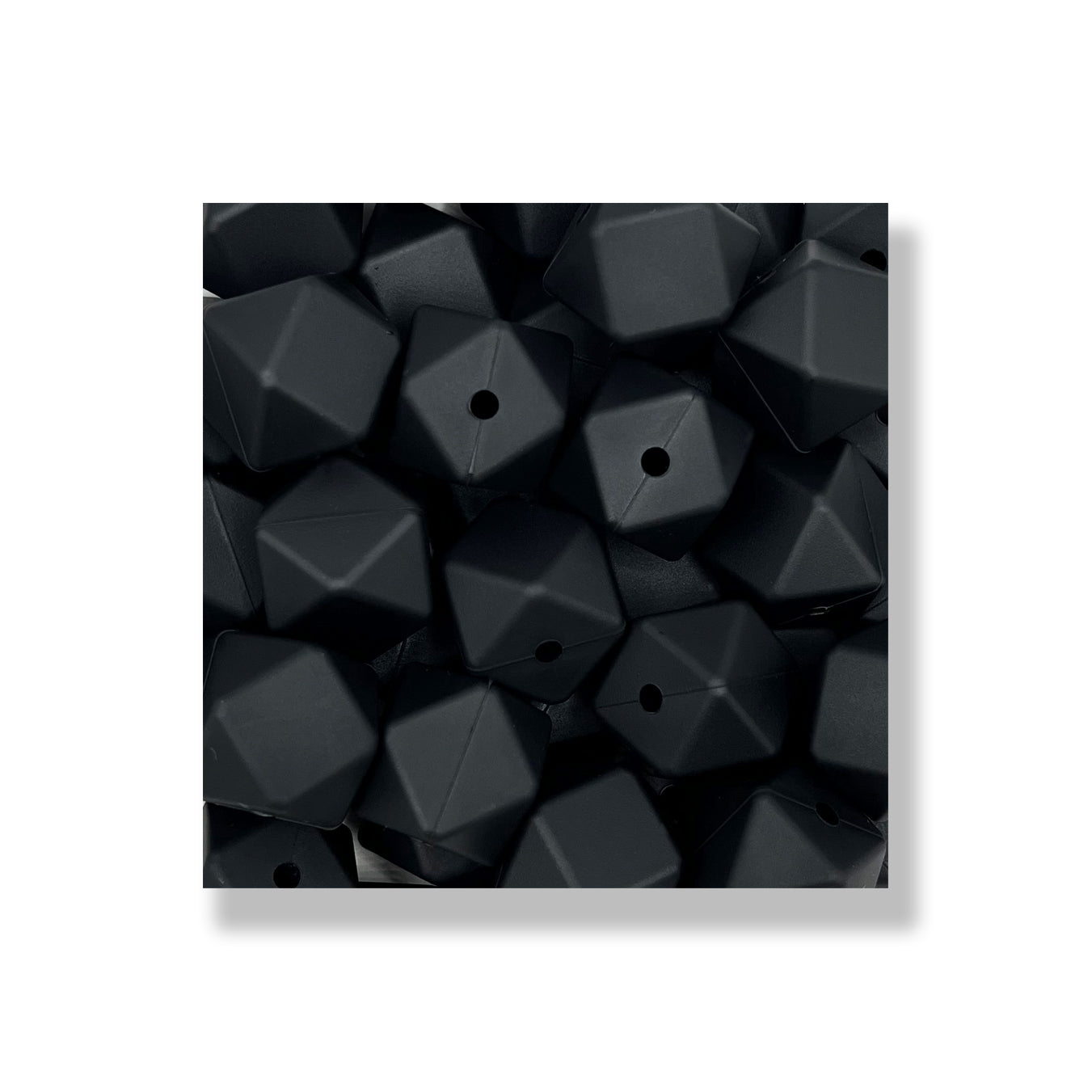 HEX030 - Jet Black 17mm Hexagon