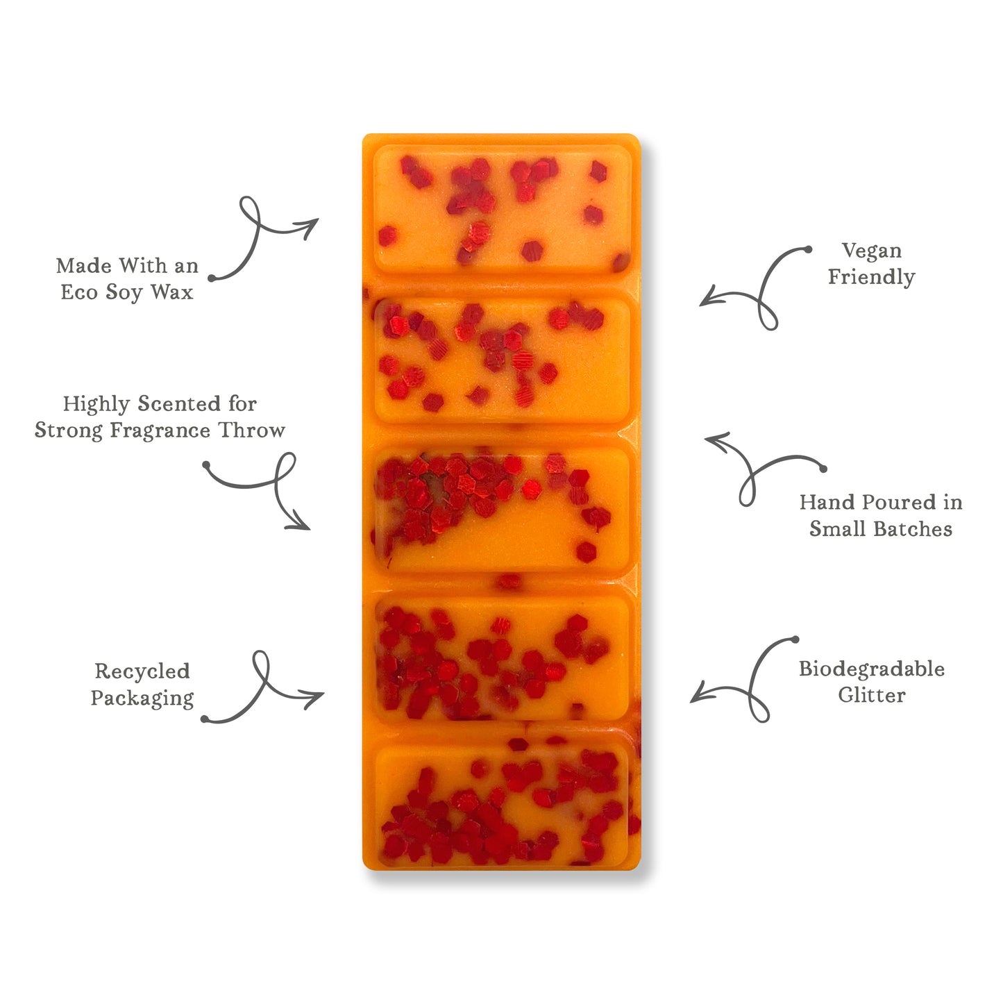 Orange and Cranberry - Wax Melt Snap Bar