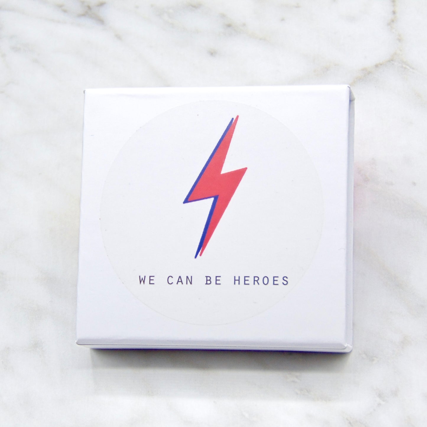 We Can Be Heroes - Pink Enamel Keychain