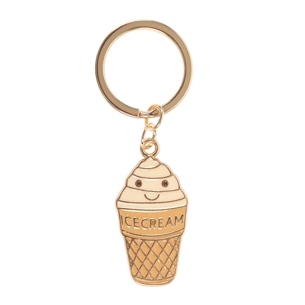 Sweet Ice Cream Enamel Keychain