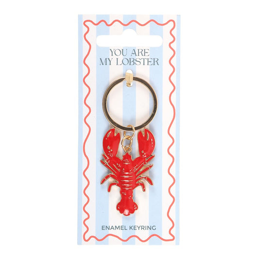 You Are My Lobster Enamel Keychain