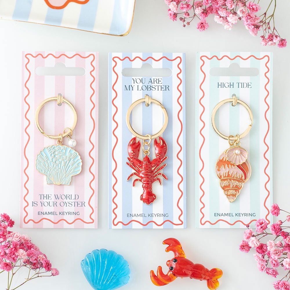 You Are My Lobster Enamel Keychain