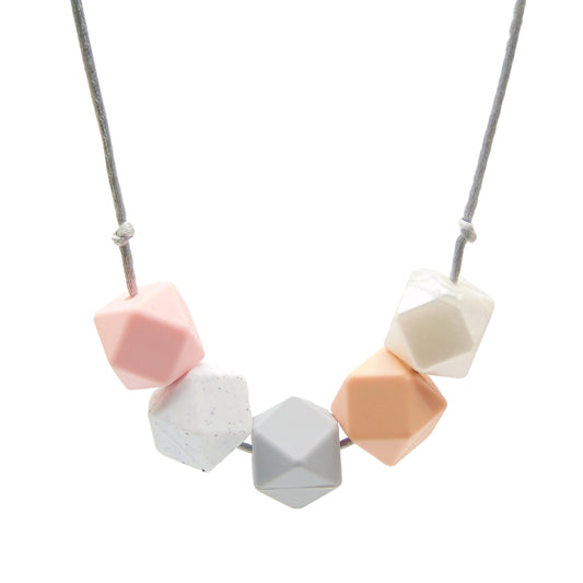 WAREHOUSE CLEARANCE Blush Cheeks - 5 Bead Necklace