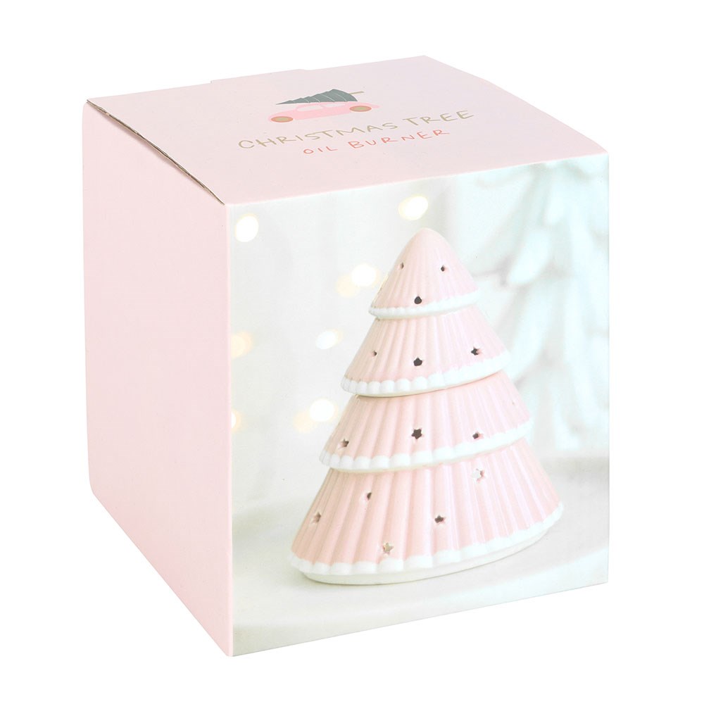 Pink Christmas Tree Wax Burner