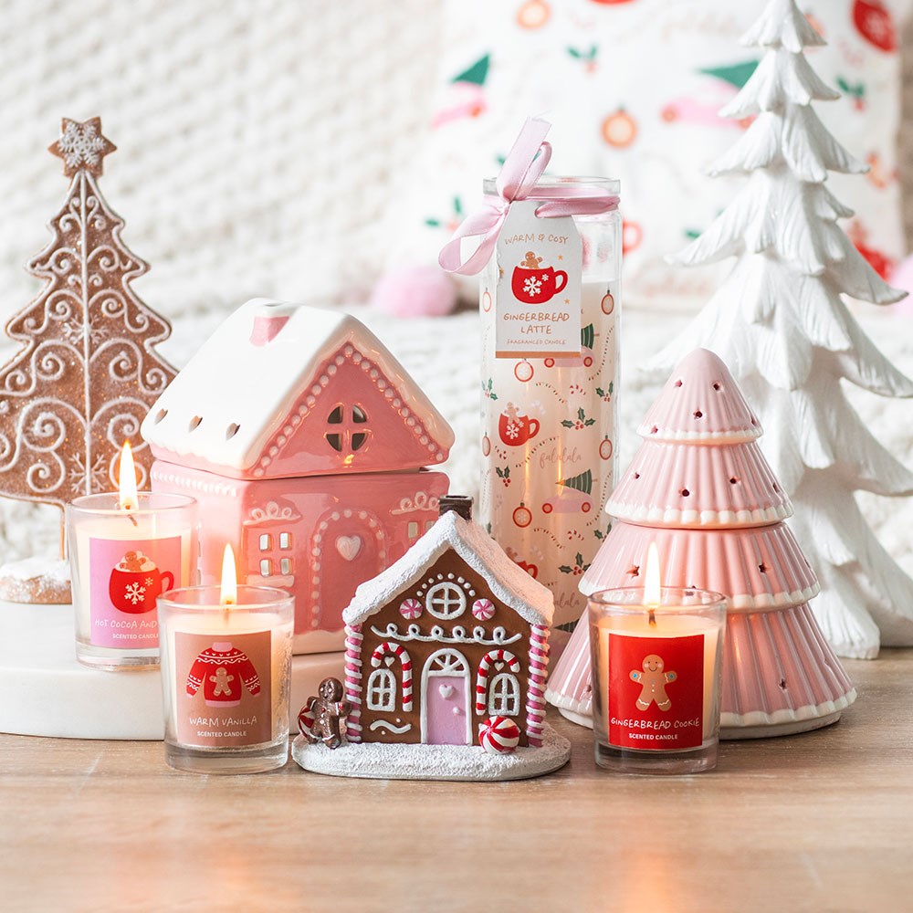 Pink Christmas Tree Wax Burner