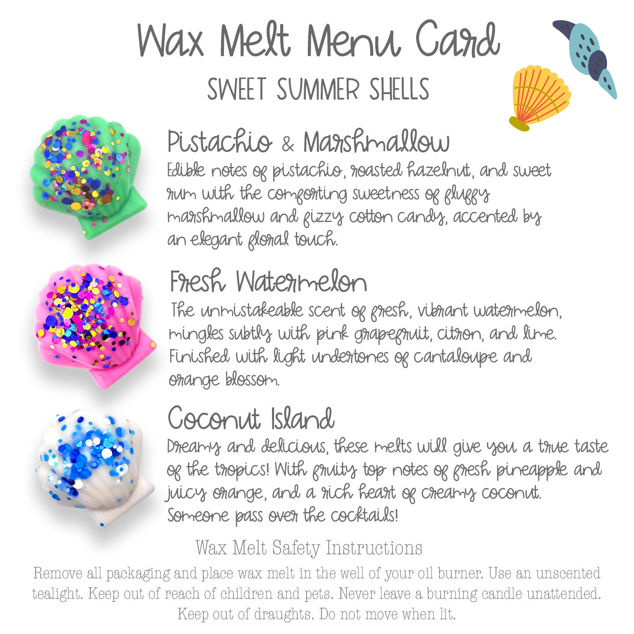 Sweet Shell Wax Melt Selection Box