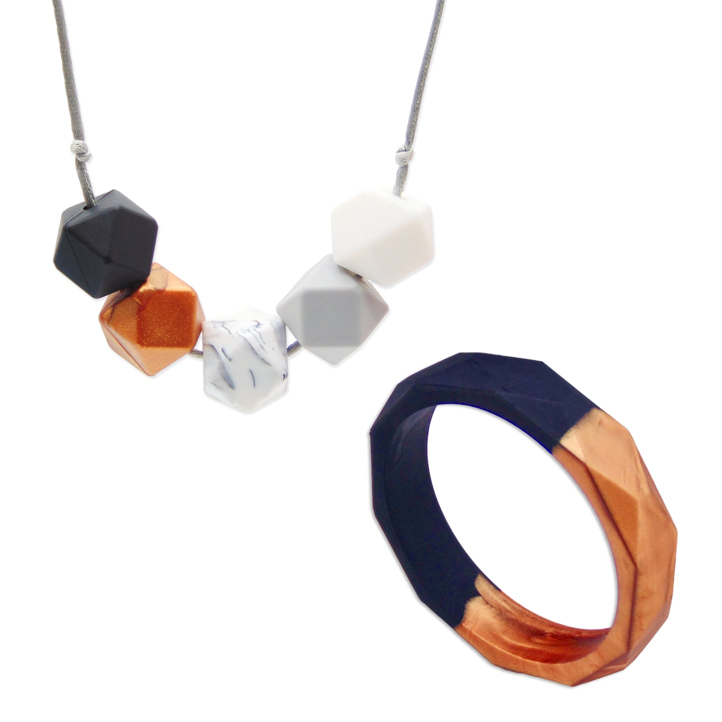 Autumn Leaves - Necklace and Bangle Gift Set