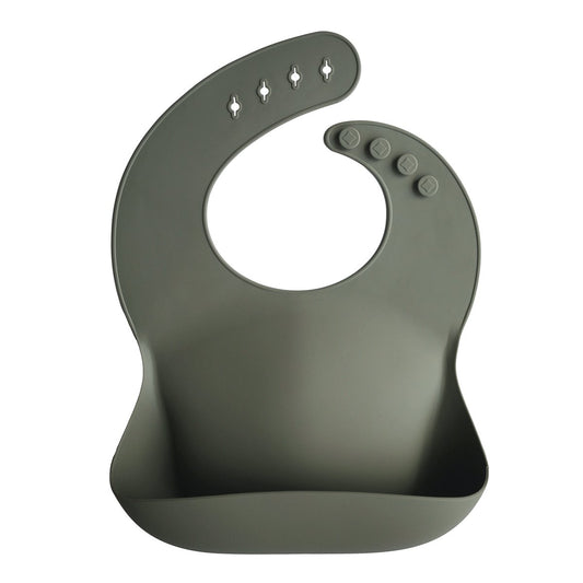 Silver Sage Silicone Bib