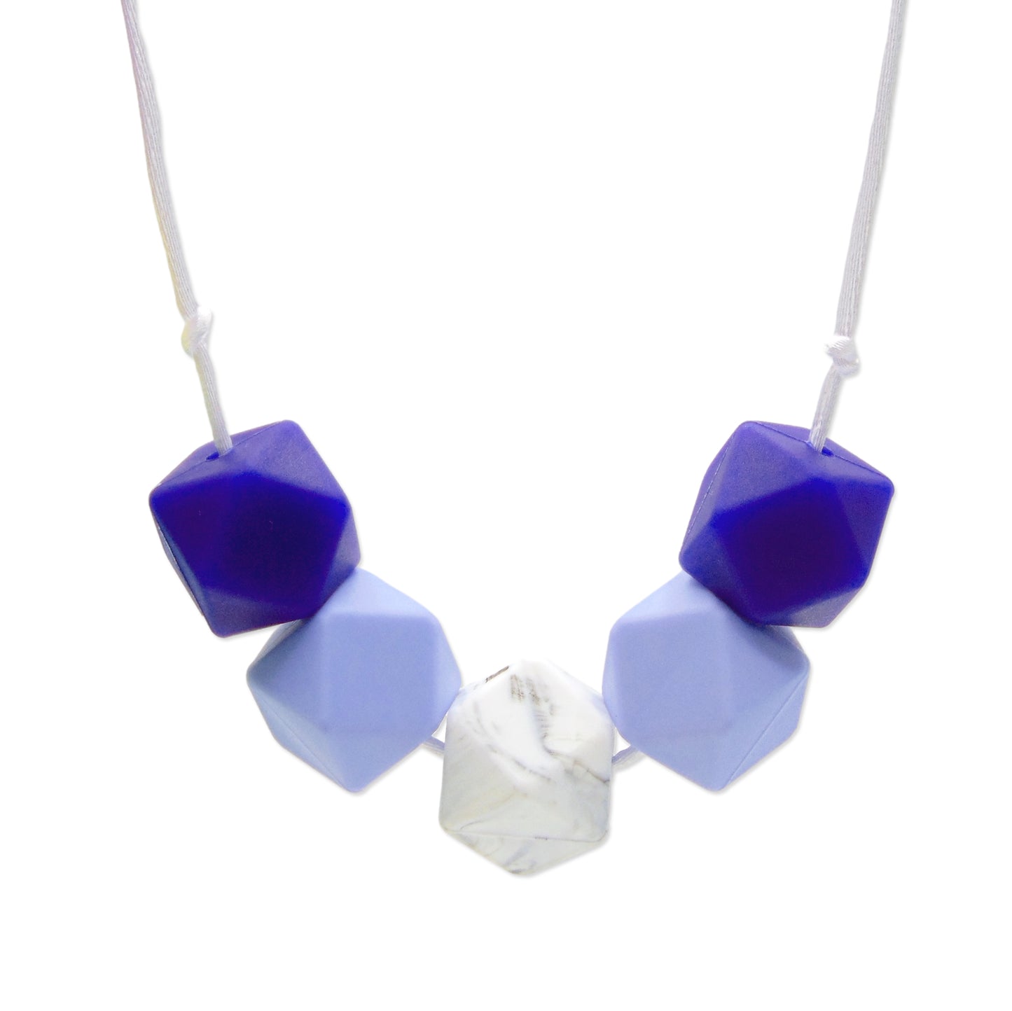 Blue Moon - 5 Bead Necklace