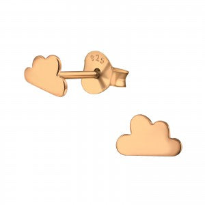 Amelia Earhart Rose Gold Cloud Studs