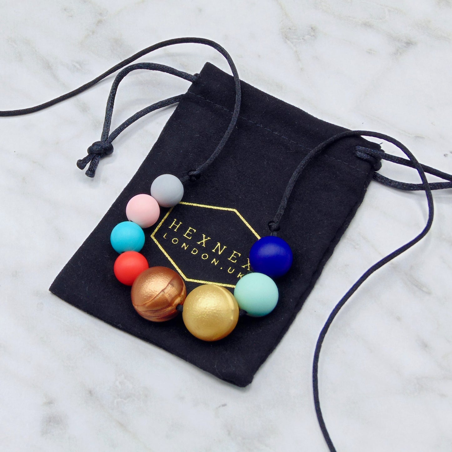 Solar System - 8 Bead Necklace