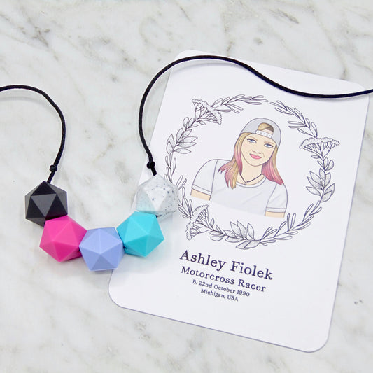 Ashley Fiolek - 5 Bead Necklace