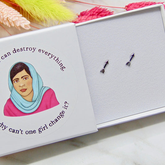 Malala Yousafzai Arrow Studs