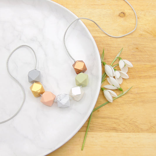 Keeping it Neutral - 7 Bead Necklace