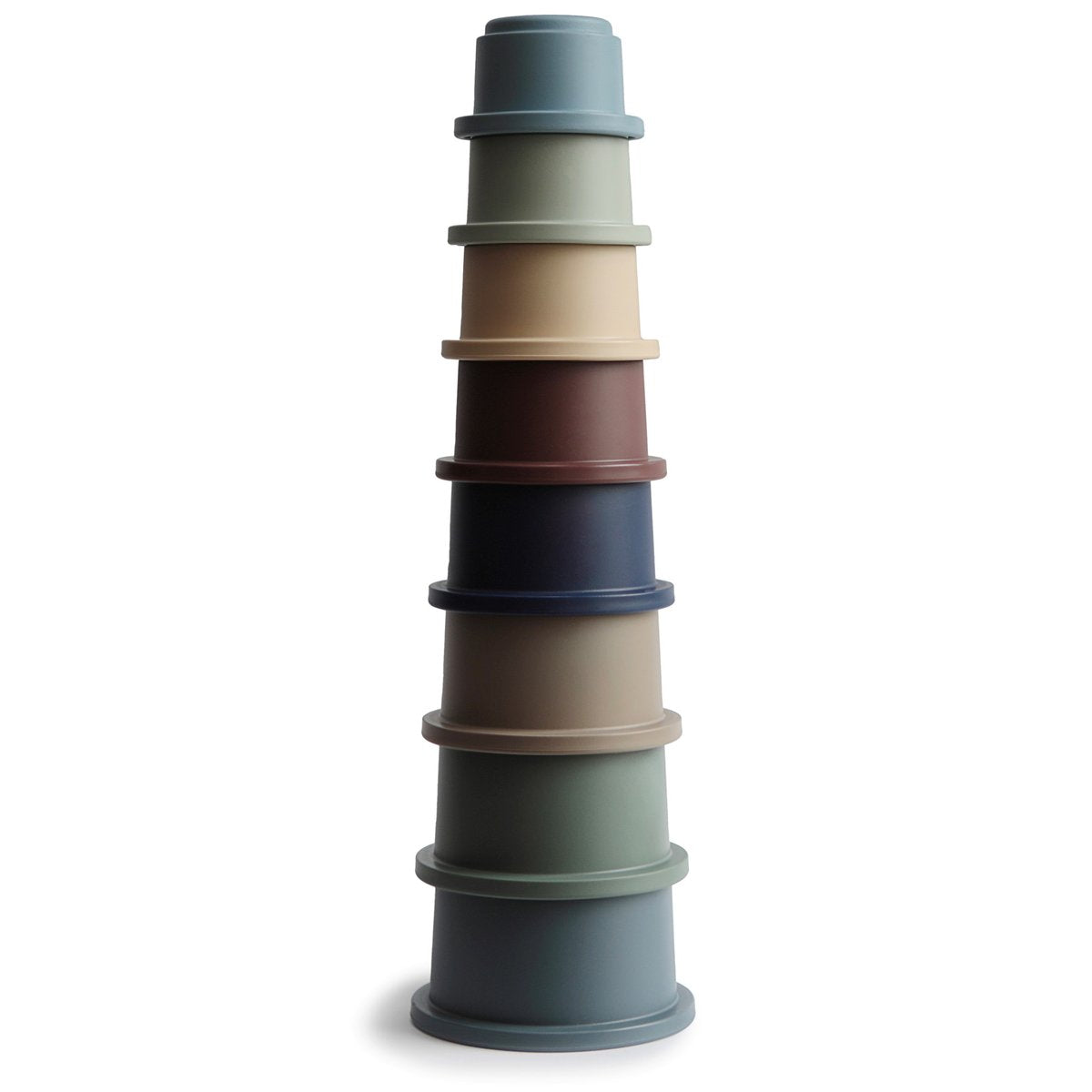 Danish Hygge Stacking Cups - Woodland Green