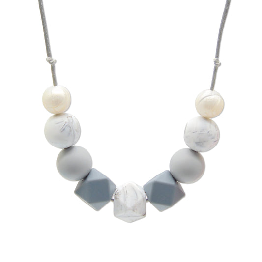 WAREHOUSE CLEARANCE Grey Skies - 9 Bead Necklace